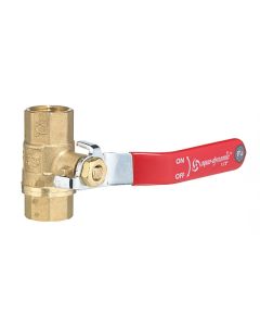 Ball Valve - Straight Handle - Forged Brass - 1/2" Threaded