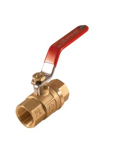 Robinet à bille, laiton forgé, poignée droite, 3/4" fileté