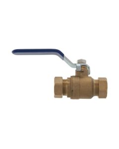 Robinet à bille à compression en laiton forgé, 3/4"