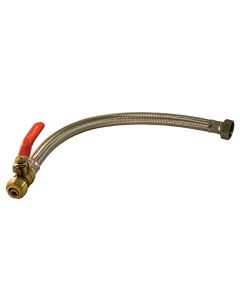 3/4" x 3/4" Push-Fit Flex Connector with Valve