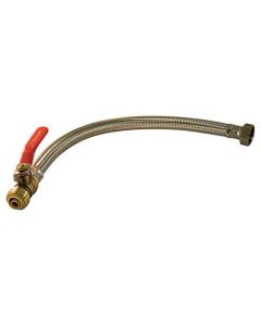 3/4" x 1/2" Push-Fit Flex Connector with Valve