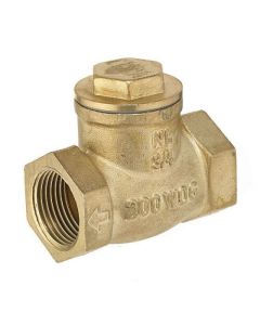 3/4" Threaded Brass Swing Check Valve