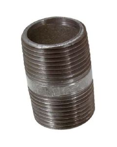 Mamelon galvanisé fileté  1/2x1/2"
