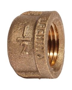 Pipe Cap - Lead-Free Brass - 1/2" - FIP