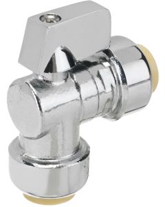 Angle Mini Ball Valve - Push-Fit - 1/2" X 1/2"