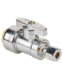 Robinet droit d'arrêt d'alimentation 1/2" x 1/4"