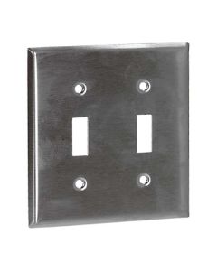 Plaque d'interrupteur à bascule simple "Acier inoxidable"