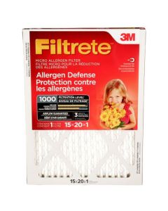 Filtre à air « Filtrete » Micro allergène, 15'' x 20'' x 1''