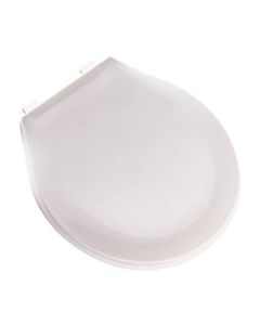 Siège de toilette en plastique, régulier, blanc