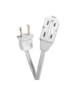 3 Ooutlet Indoor Extension Cord 4.5M White -16/2