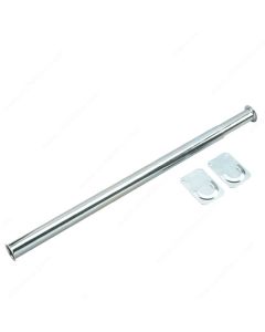 Adjustable Closet Rod with Separated Ends - Zinc 48" to 72"