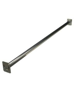 Adjustable Closet Rod with Separated Ends - Zinc - 72"-96"