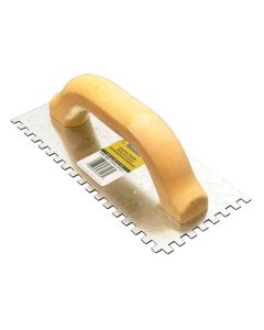 Ceramic Trowel - Square Notch - 4" x 9" - 1/4" Teeth