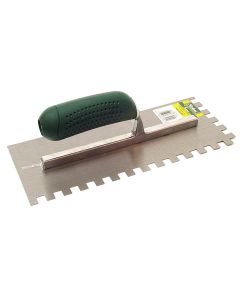 Trowel adhesif 9" x 4.5" with square tooth 1/2 x 1/2" x 1/2"