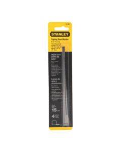 Coping Saw Blades - 6 1/2" - Steel - 15 Teeth - 4/Pack