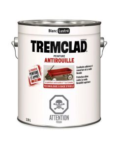 Tremclad Oil Based Rust Paint - Gloss - White - 3.78 l