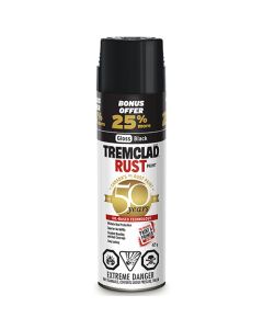 Tremclad Sprat Rust paint  "Gloss Black" 25% bonus (425g)