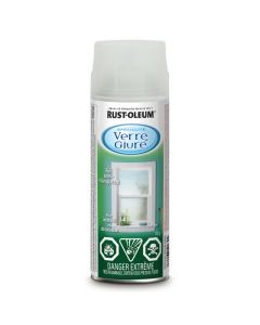 Frosted glass spray paint finish