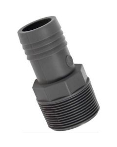 Male Adapter - Polyethylene - 1 1/2-in x 1 1/2-in - Grey