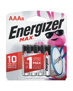 "AAA" Energizer Max Alkaline Batteries - 8 Pack