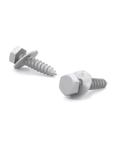 Boulon-tête hex-rondelle, tire-fond - Acier galvanisé - 1/2"x4" (2)