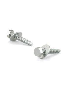 Boulon hex avec rondelle, gros filet, tire-fond - Zinc - 1/4" x 2" (8)