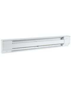 Plinthe électrique blanche 500W, sans thermostat intégré