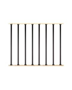 10 Pack 32" Classic Black Round Aluminum Balusters