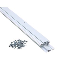 Contour de porte en vinyle avec ressorts ajustables 2x 82'' + 36'' blanc