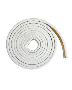 Ruban mousse en caoutchouc premium auto-adhésif 5/16'' x 19/32'' x 17' blanc