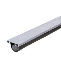 1-5/8'' X 9' Garage Door Seal, Bottom With Vinyl Insert & Backer Rod Silver