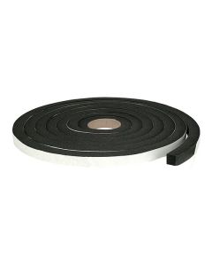Ruban mousse à haute efficacité auto-adhésif 1/4'' x 3/8'' x 10' noir