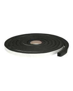 Ruban mousse à haute efficacité auto-adhésif 1/2'' x 1/2'' x 10' noir