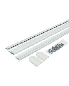 Contour de porte magnétique en aluminium 2x 81'' + 37'' blanc