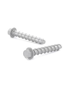 Ancrage à béton, tête hexagonale avec rondelle et serration 3/8" x 3" (4)
