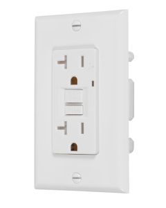 Prise Double DDFT Securisé Déco. Blanc