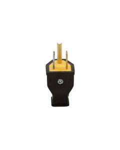 Fiche standard, 15A, 125V, en thermoplastique noir