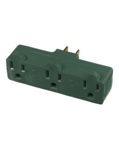 Adaptateur de mise à terre standard à 3 fils de 15 ampères, simple à triple