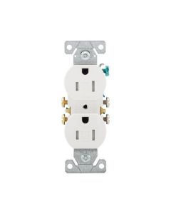 Tamper Resistant Duplex Receptacle - 125 V - Thermoplastic 15A