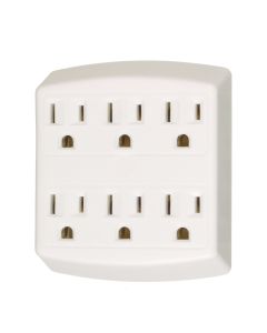 Adaptateur de Prise Blanc 6 prises