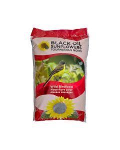 Graines de tournesol noir pour oiseaux sauvages, 15 kg