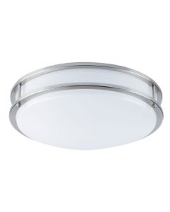 Milano LED Ceiling Fixture - 12" - 15 W - 3000 K - Chrome