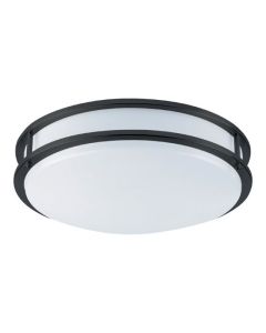 Plafonnier DEL Milano, 12", 15 W, 3 000 K, noir