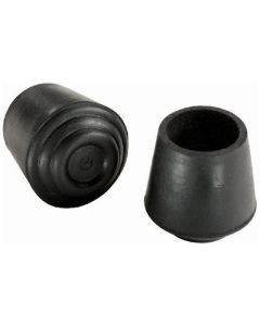 Tip Round 1" Rubber Black (4)