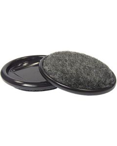 Coupelle rond 2-1/2" tapis gris (4)