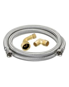 Dishwasher flexible connector 3/8" x 48"