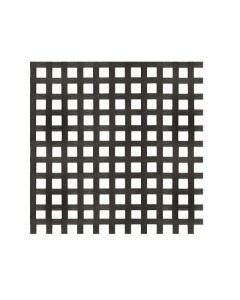 Treillis à carrés en PVC, Noir, 4' x 8'