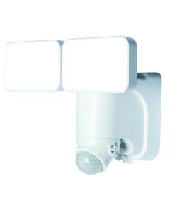 Solar Security Light, 1000 Lumens, Dual LED with Motion Sensor, White