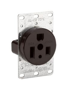 Home appliance receptacle. 50 A. 250 V. 2-pole, 3-wire grounding