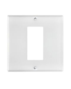 GFCI Conversion Wallplate, Standard Size, Stainless Steel.